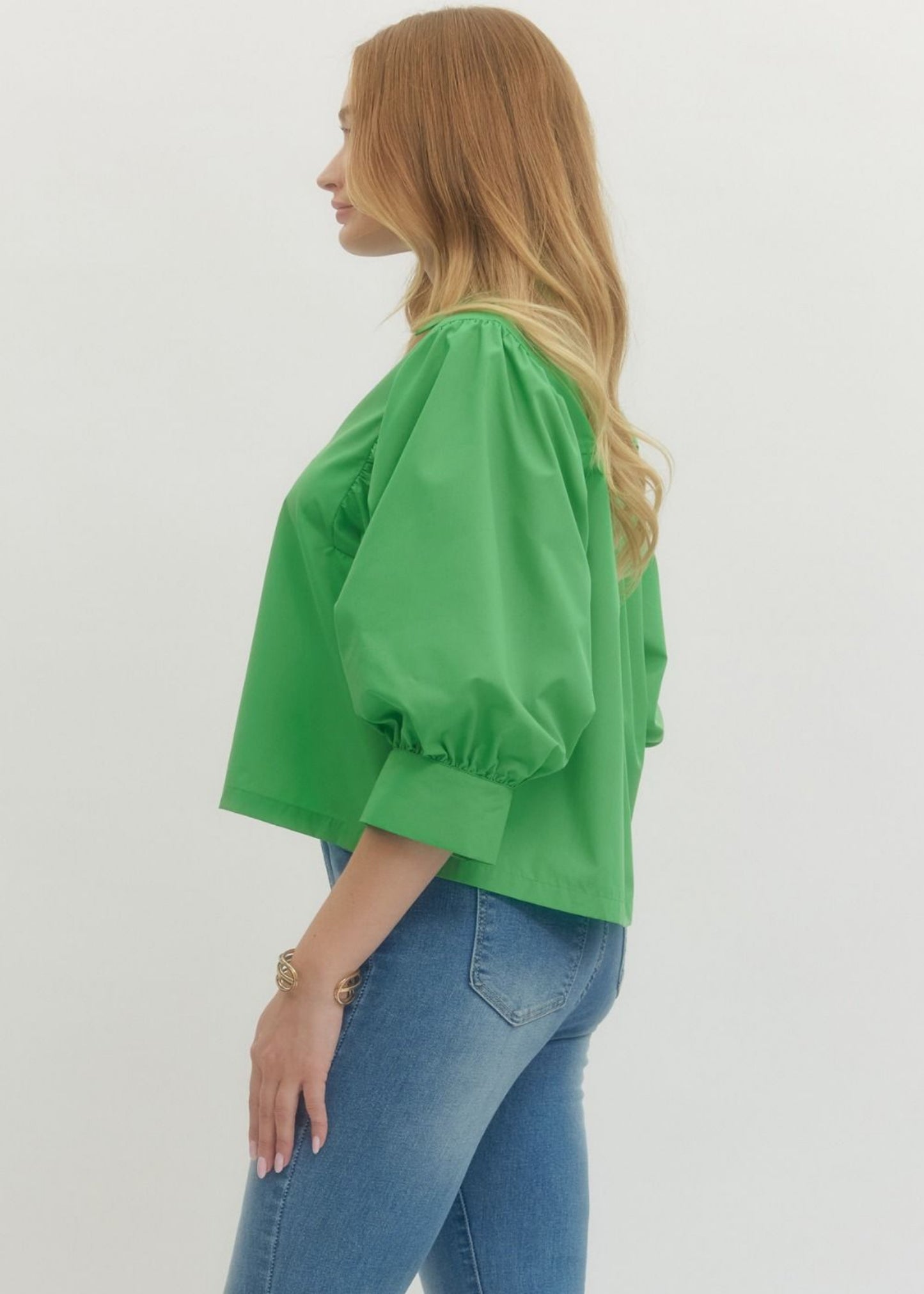 LILLY TOP - GREEN