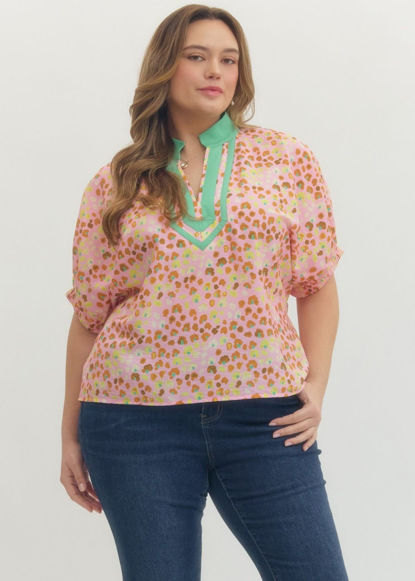 KATE TOP - PLUS SIZE BLUSH