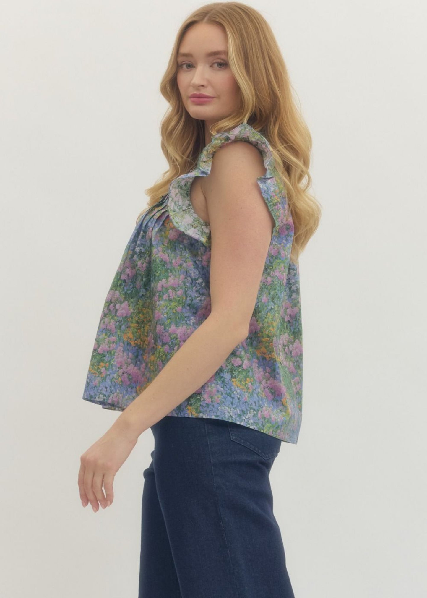 MAIZIE TOP - BLUE