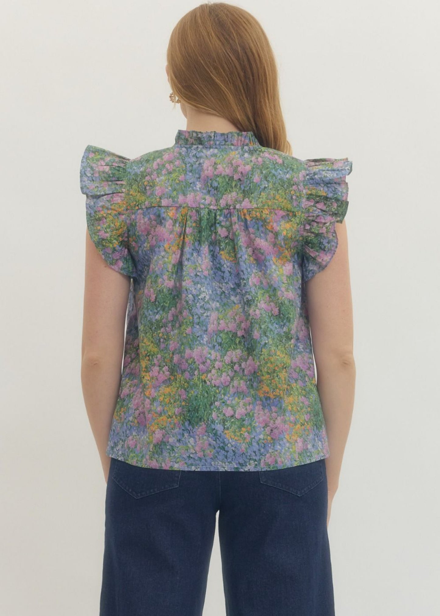 MAIZIE TOP - BLUE