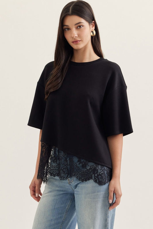 LAUREN TOP- BLACK