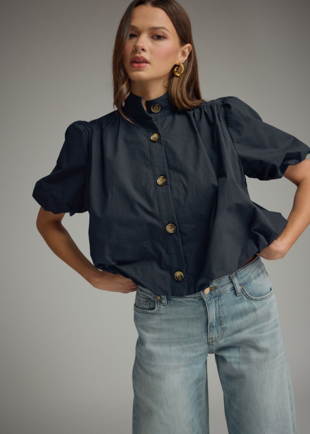 GRAYSON TOP - BLACK