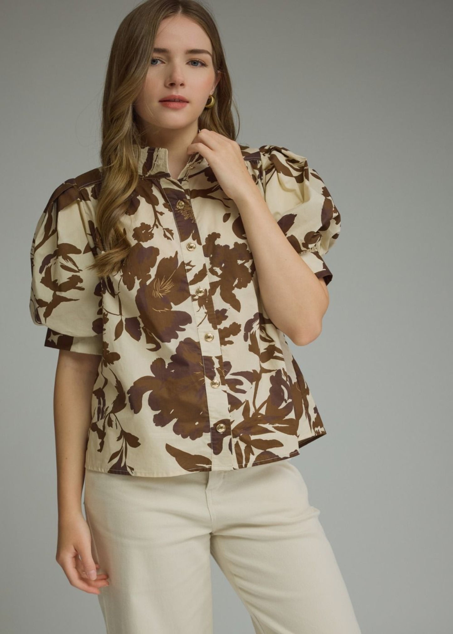 EMMA TOP - BROWN