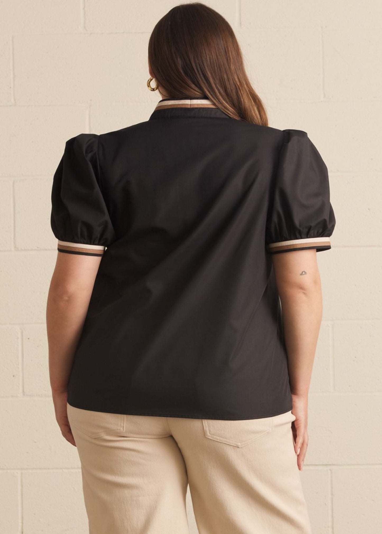 LILLIE TOP - BLACK PLUS SIZE