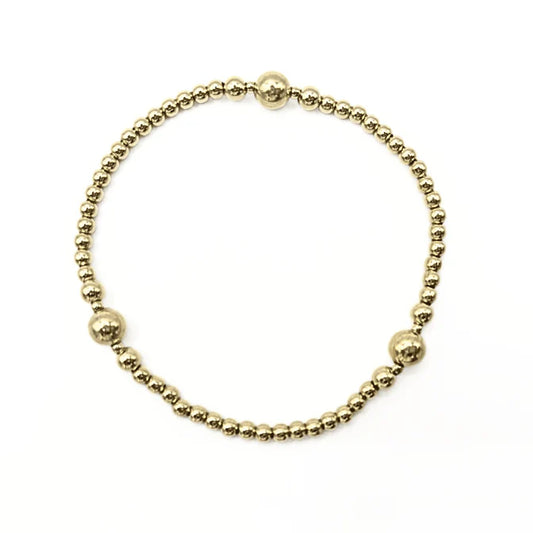 The Nantucket Collection 14k Gold- Filled Beaded Bracelets-3MM6 / 7"