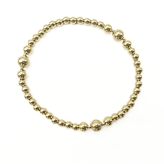 The Nantucket Collection 14k Gold- Filled Beaded Bracelets-4MM6 / 7"