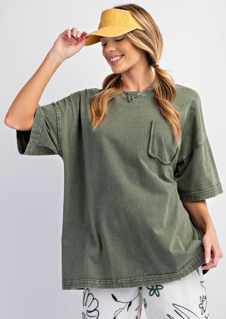 BOXY TOP: JUNIPER GREEN