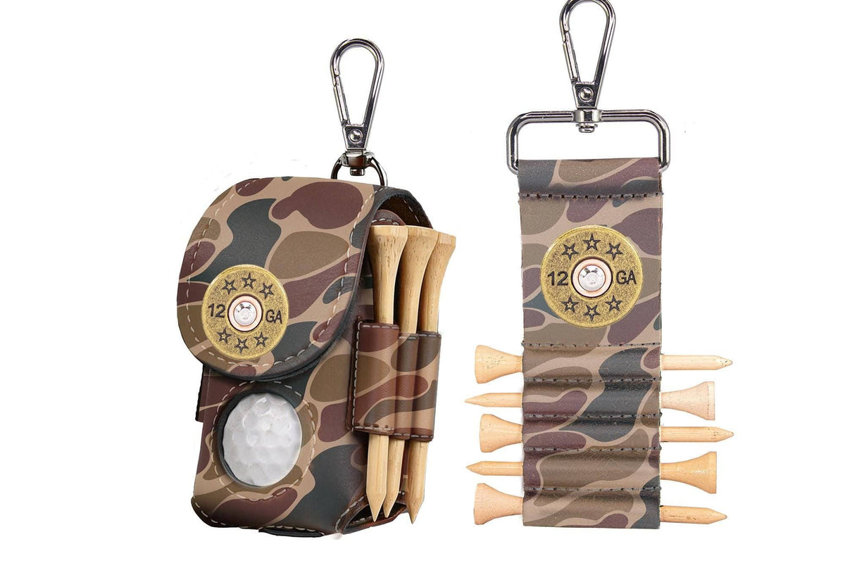 Shotshell Leather Golf Ball and Tee Holder