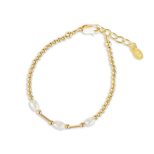 Little Girls14K Gold-Plated Pearl Baby Bracelet - Emery