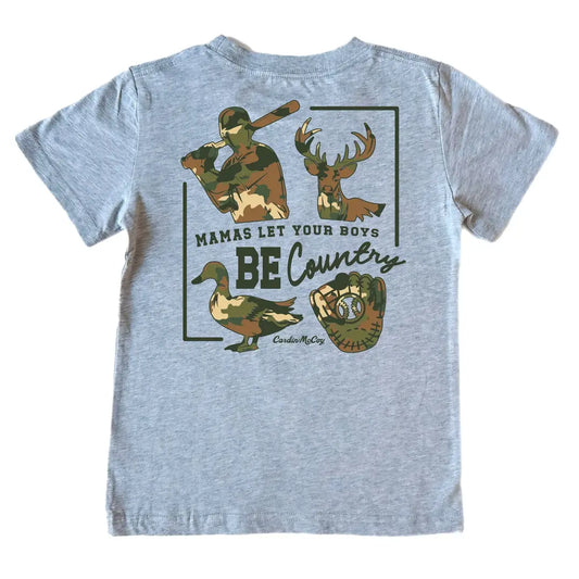 KIDS' BE COUNTRY TEE - HEATHER GRAY