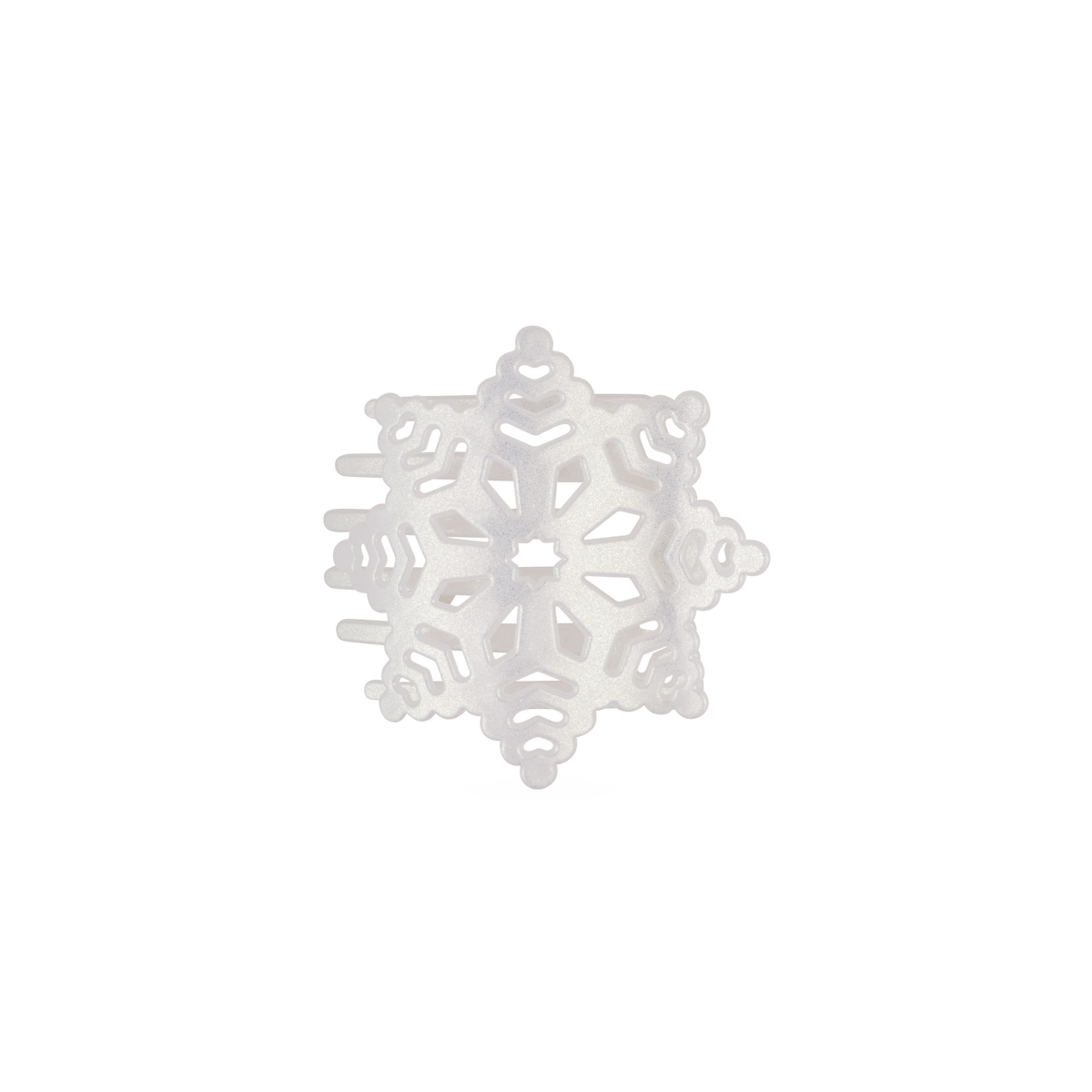 Glitter Snowflake | Flat Hair Clip