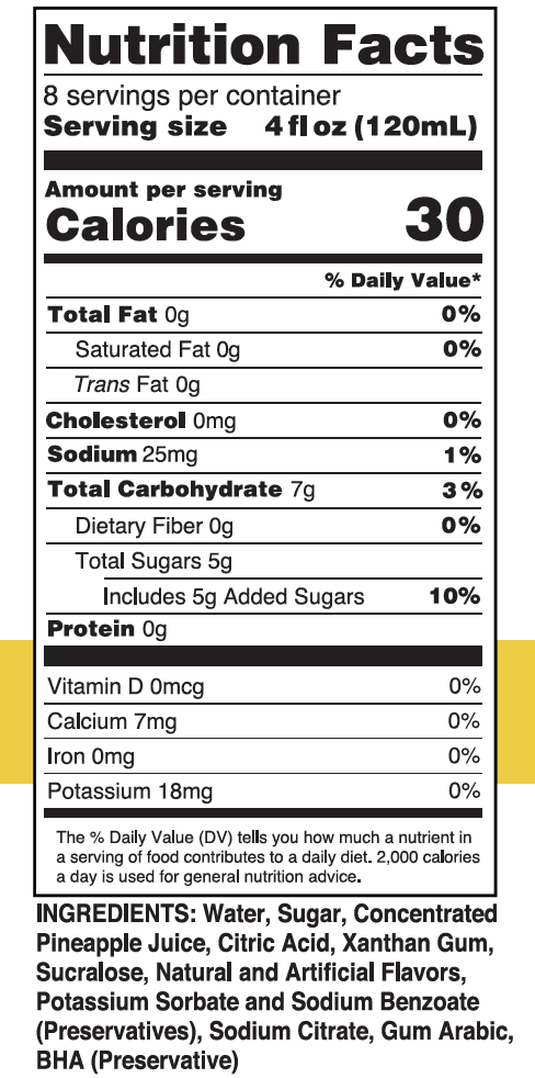 Pina Colada Mix - Skinny Mixer