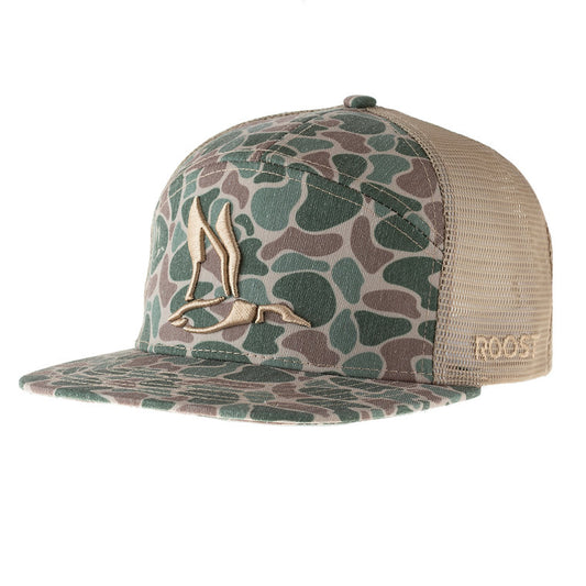 ROOST FRONT CAMO 3D PUFF LOGO ICON HAT