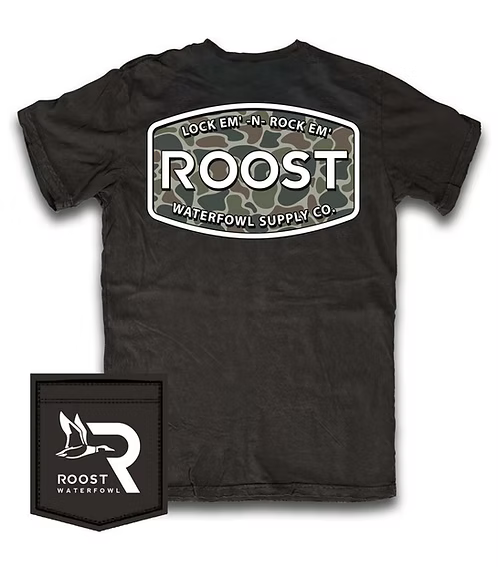 ROOST CAMO LOGO - BLACK