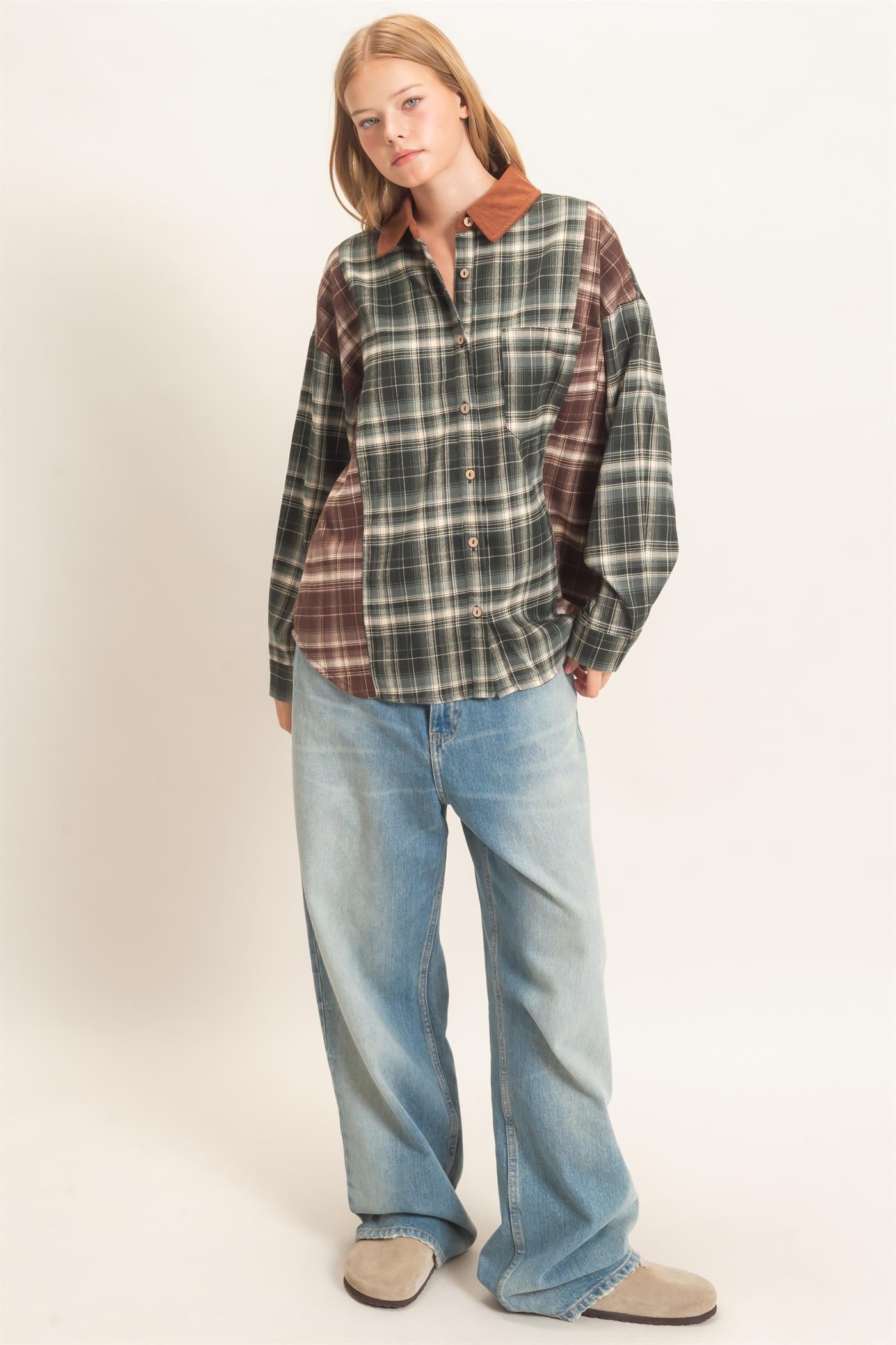 BRIANA FLANNEL - GREEN