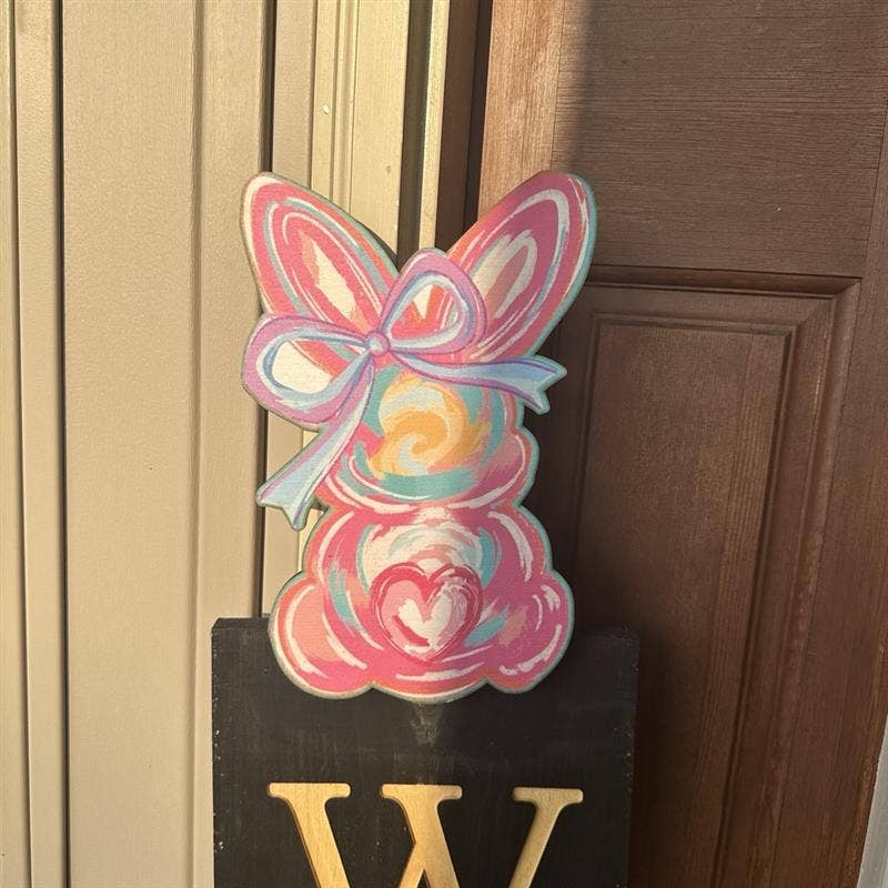 Watercolor Easter Bunny Topper