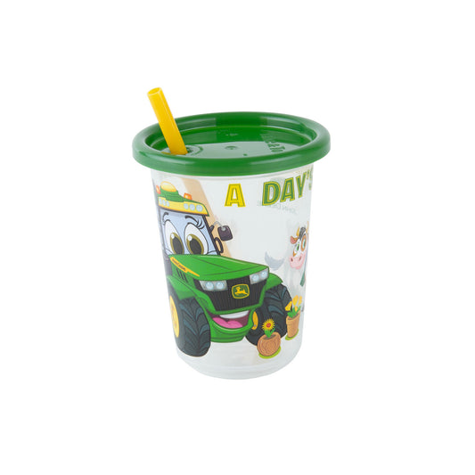 JOHN DEERE TAKE AND TOSS STRAW CUP