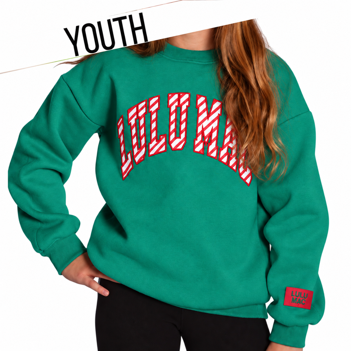 Youth Candy Cane - Green
