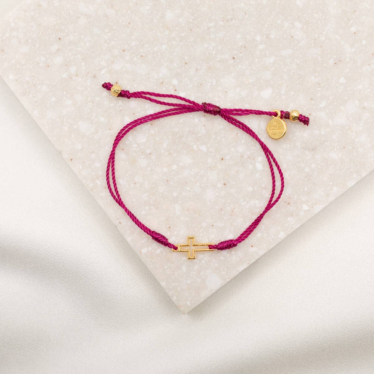 Filled by Faith Bracelet - Purple / Gold