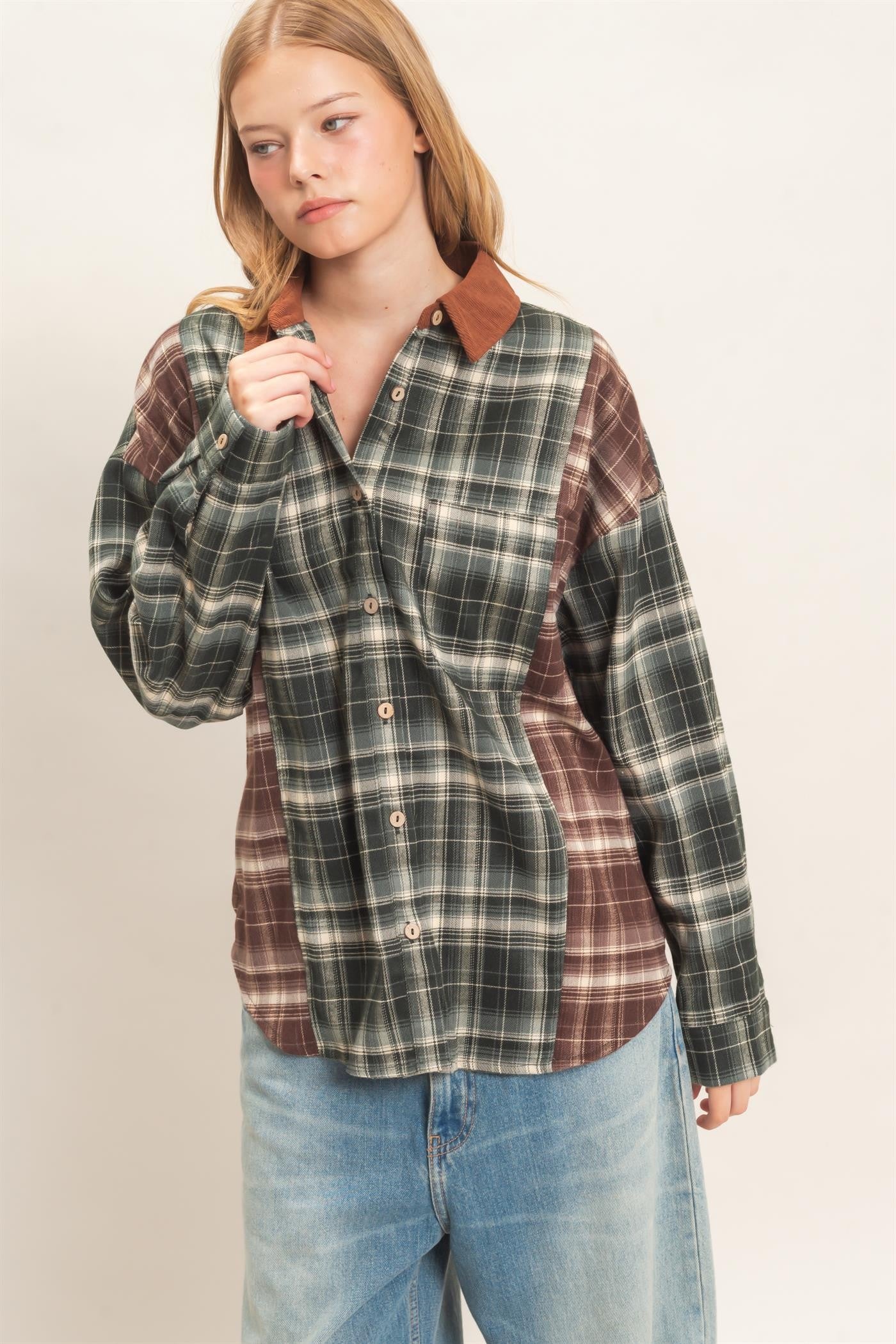 BRIANA FLANNEL - GREEN