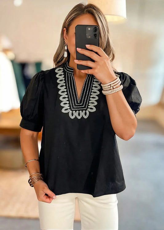 ALLI TOP - BLACK