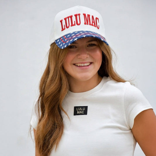 RED STITCH/NAVY BILL HAT