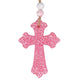 Beaded Fancy Cross Freshie - BACCARAT ROUGE
