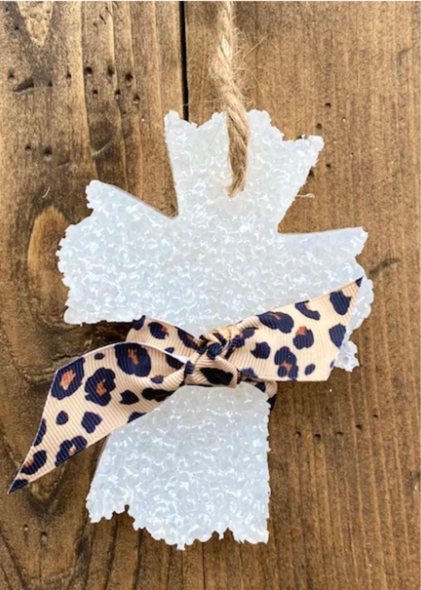 FANCY CROSS WITH RIBBON - CLEAN COTTON