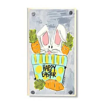 HAPPY BLOCK-HAPPY EASTER CARROTS