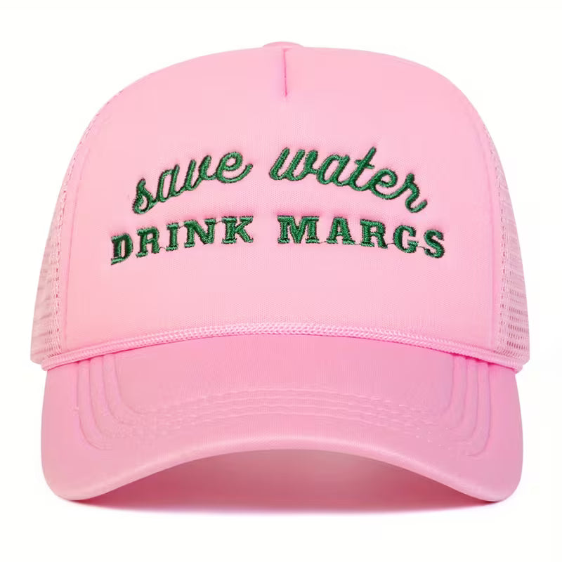 SAVE WATER DRINK MARGS HAT - PINK