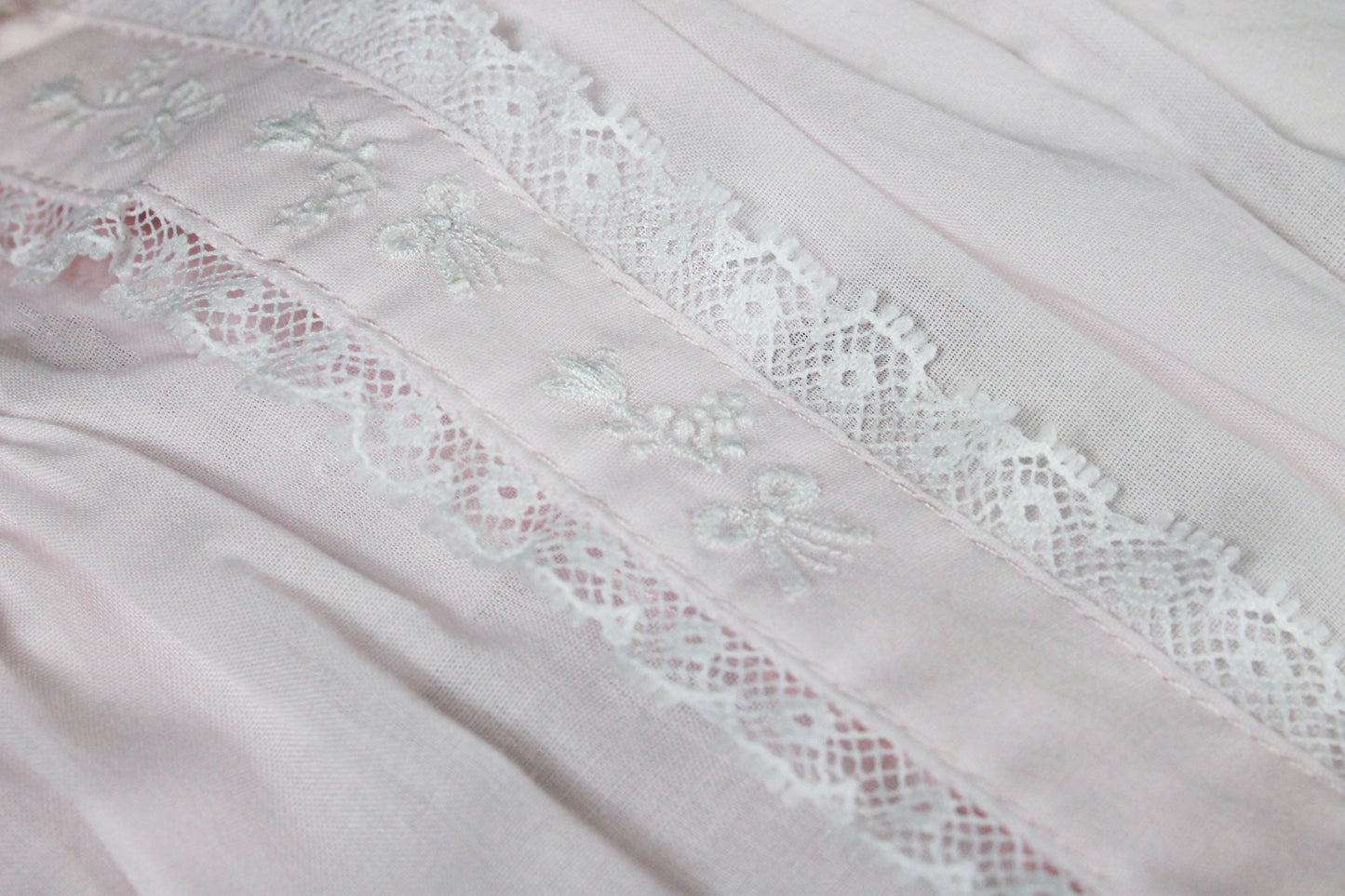 Heirloom Lace Hand Embroidered Bag