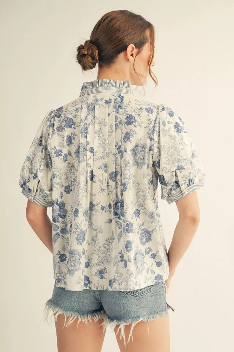 CARLEY TOP - BLUE