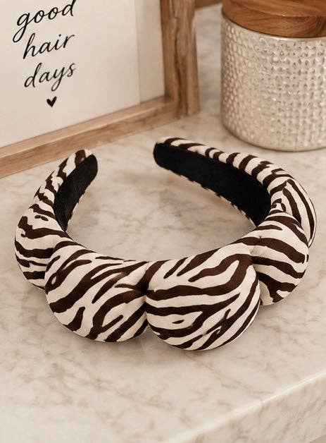Zebra Stripe “Get Ready With Me” Skincare Headband
