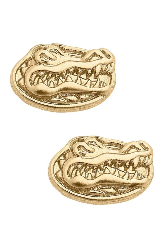 Florida Gators 24K Gold Plated Stud Earrings