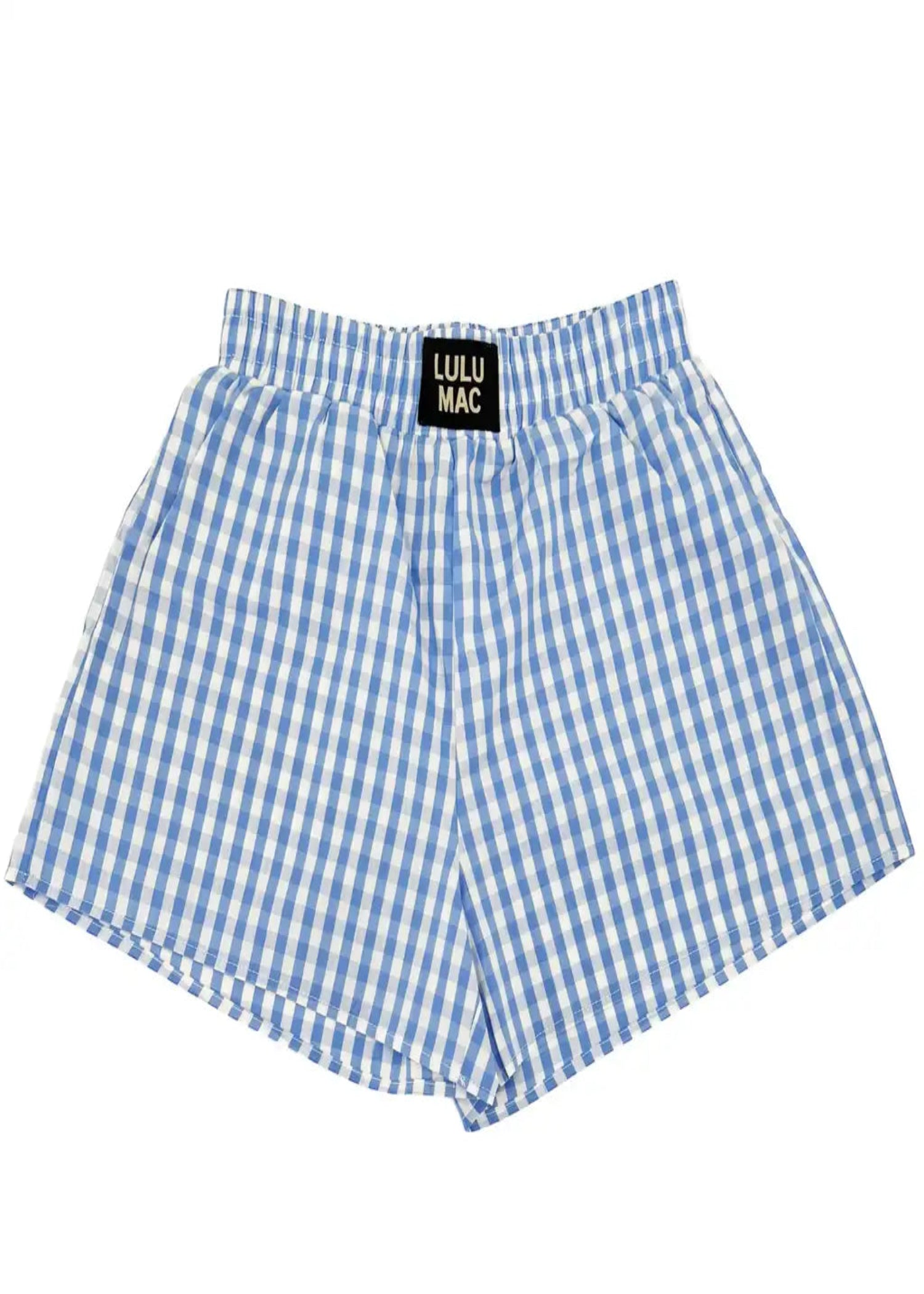 GINGHAM BOXER SHORT - LIGHT BLUE