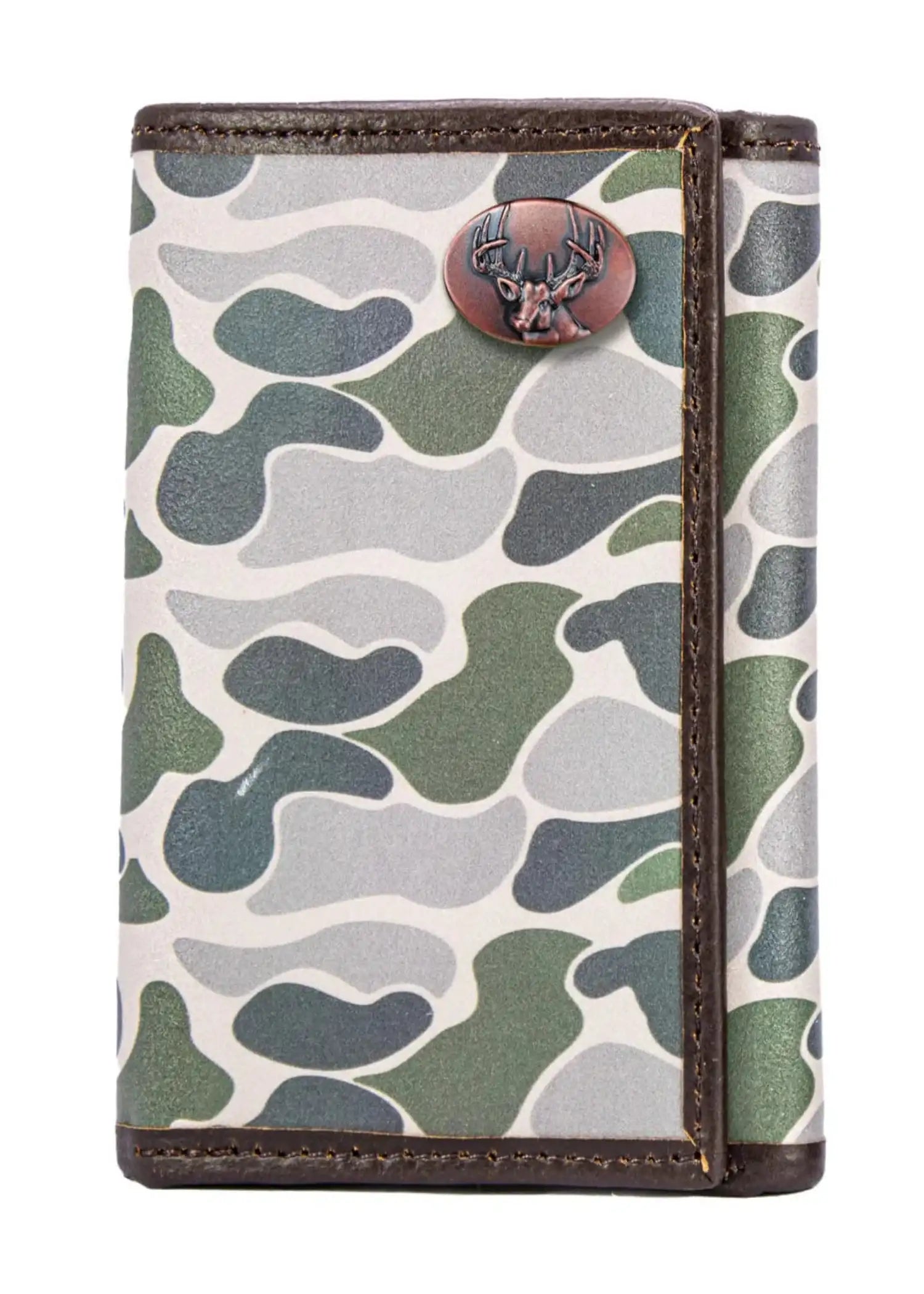 OLD SCHOOL CAMO TRIFOLD WALLET - BUCK