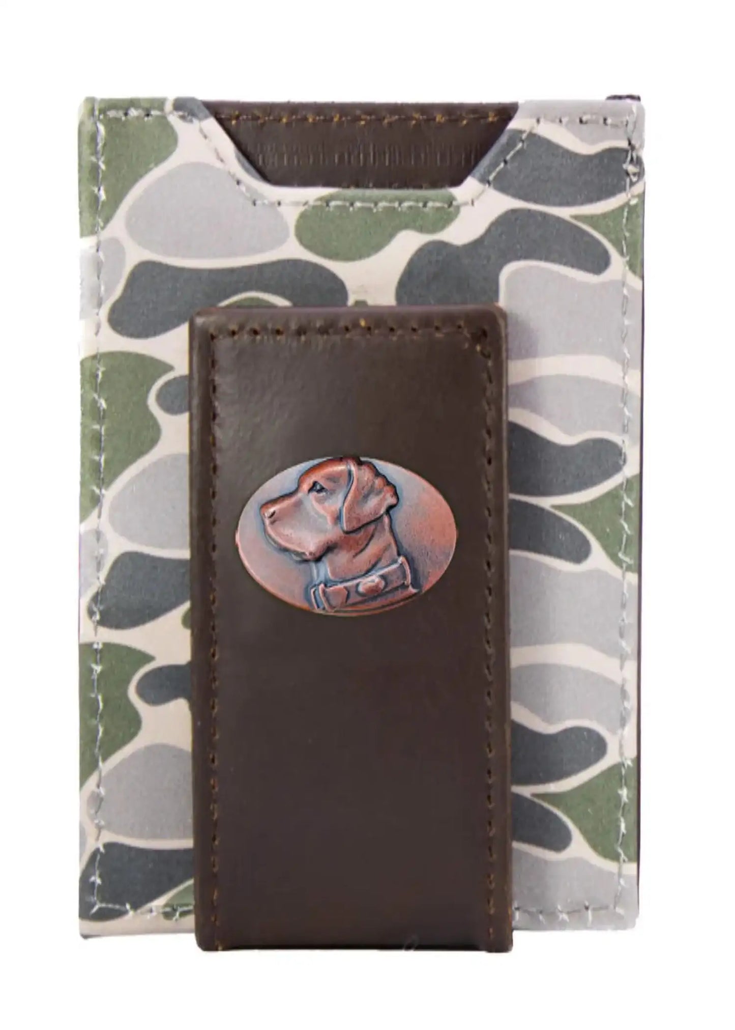 OLD SCHOOL CAMO FRONT POCKET WALLET - LAB