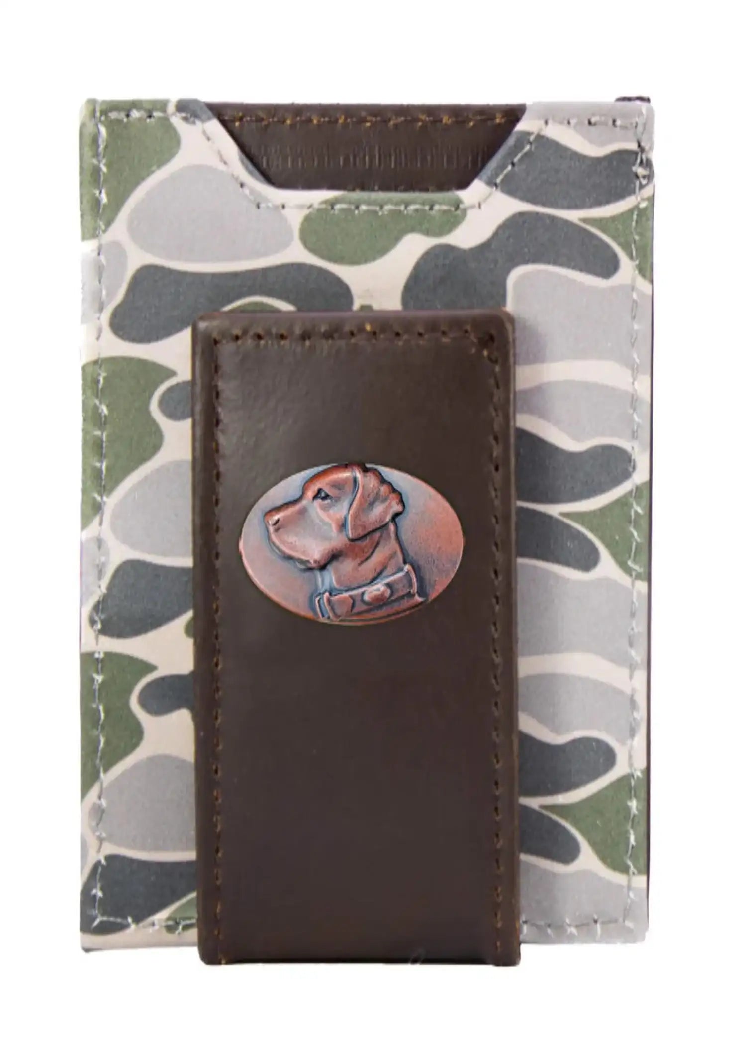 OLD SCHOOL CAMO FRONT POCKET WALLET - LAB