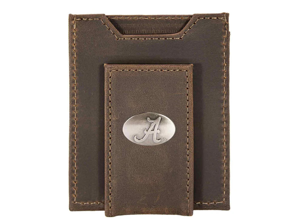 CRAZY HORSE ROPE FRONT POCK WALLET-UNIVERSITY OF ALABAMA