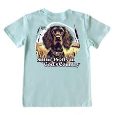 KIDS' SITTING PRETTY TEE - BLUE MINT