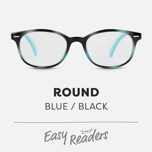 EASY READERS - ROUND BLUE / BLACK 1.5