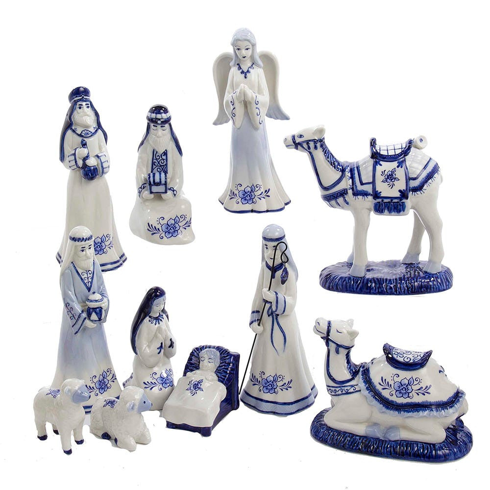 PORCELAIN DELF NATIVITY