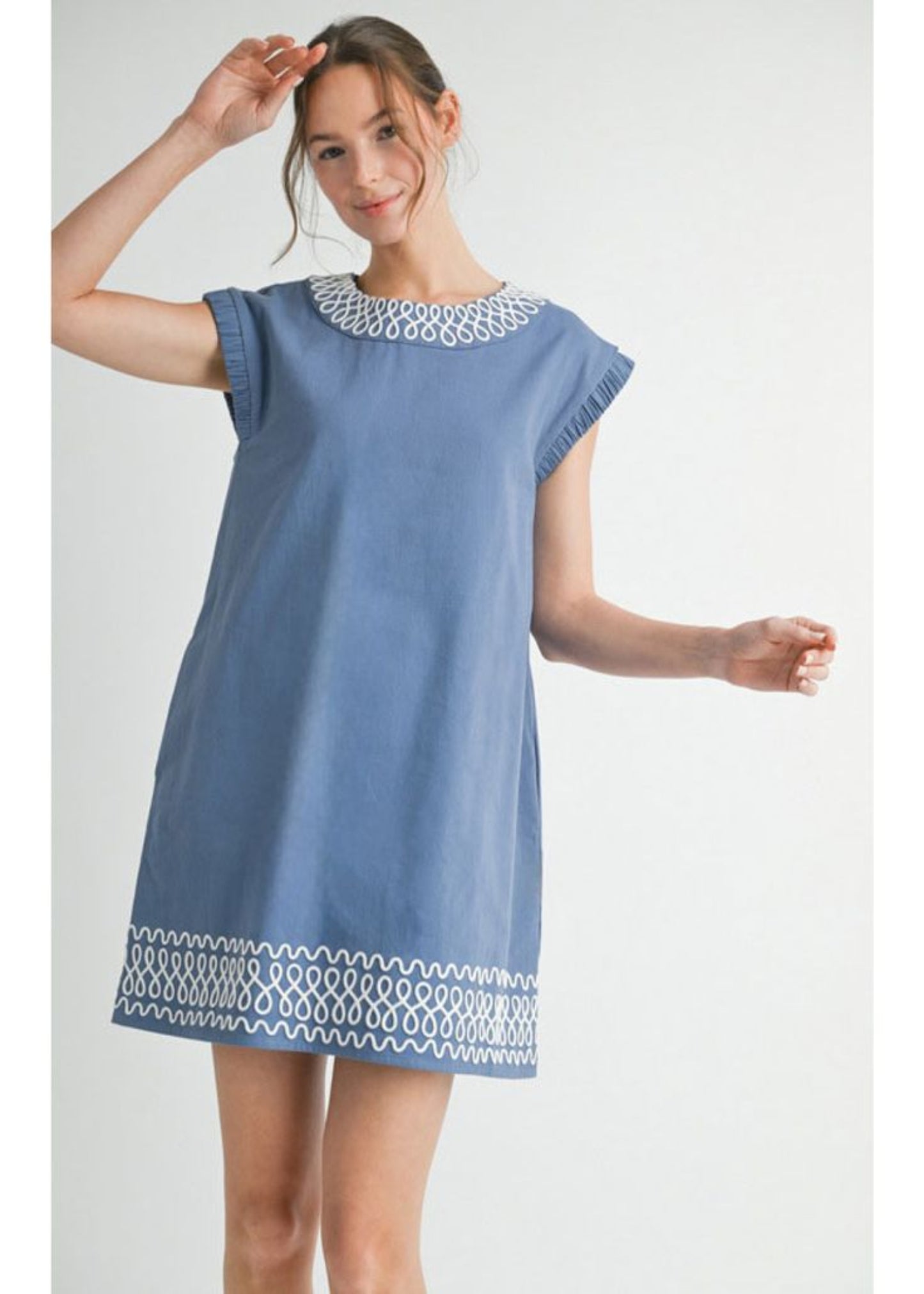 COLETTE DRESS - DENIM
