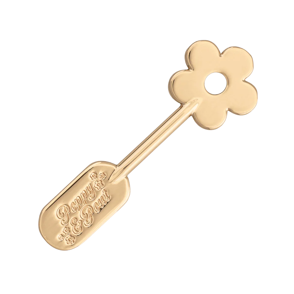 LIP CARE SPATULA - GOLD DAISY