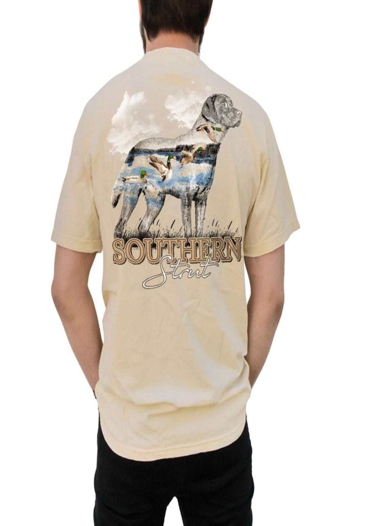 LAB SILHOUETTE FLIGHT IN FRAME TEE - IVORY