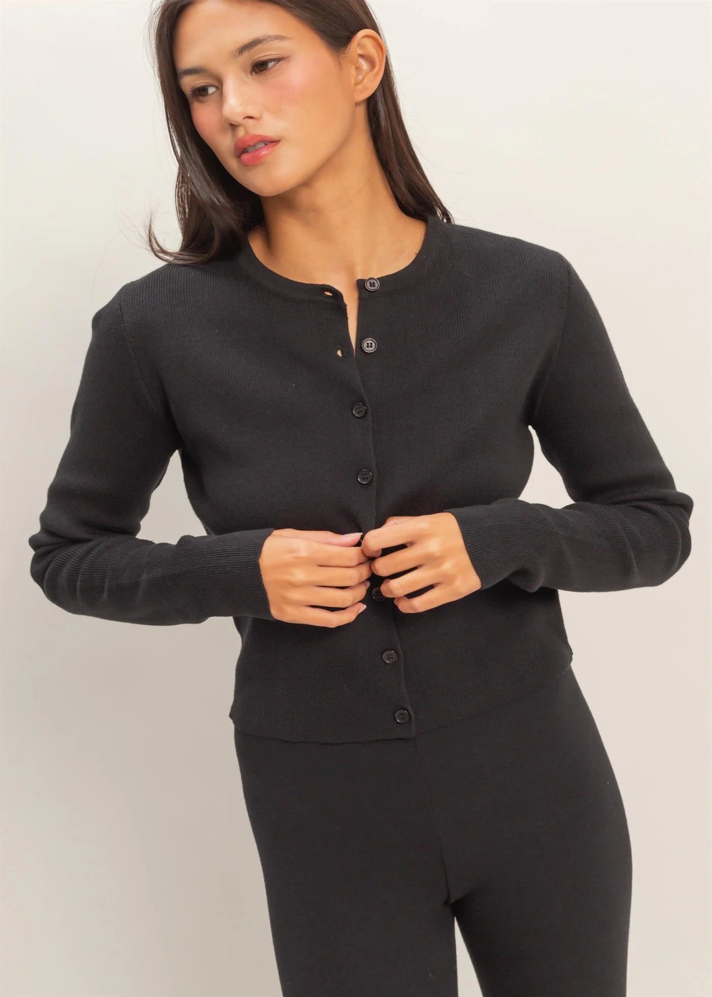 LIZZIE CARDIGAN - BLACK