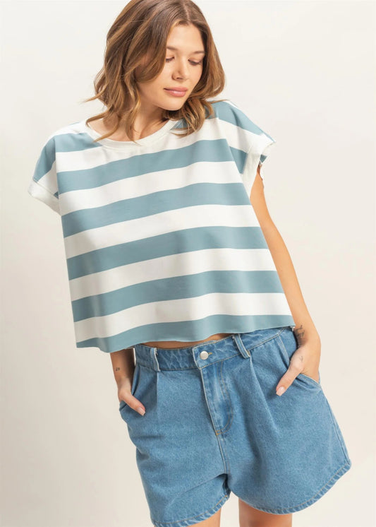 MAISIE TOP - LIGHT BLUE