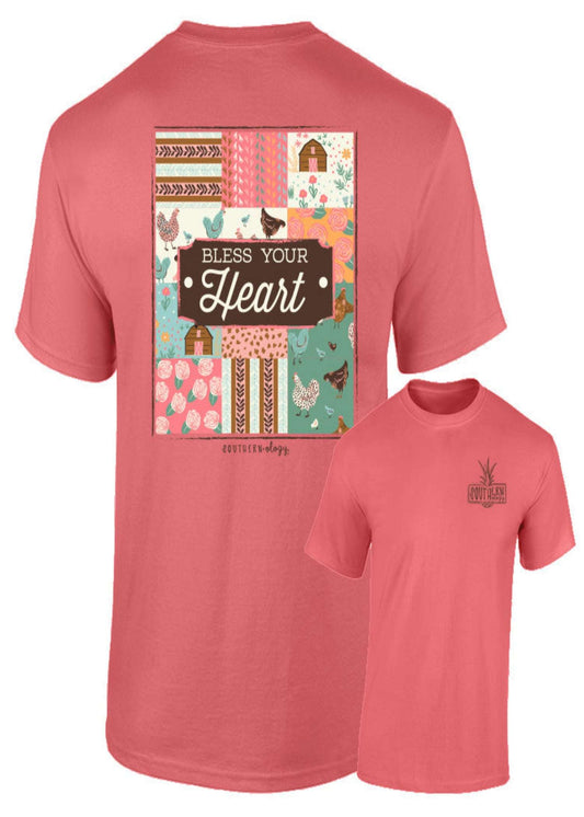 Patchwork Bless Your Heart T-Shirt