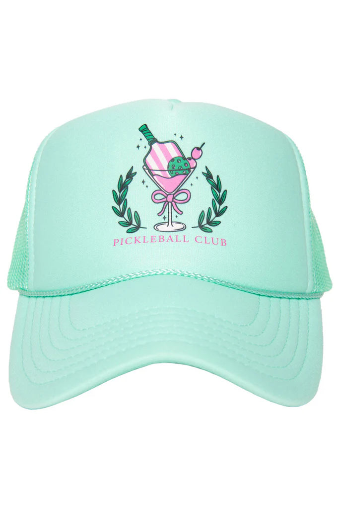 Pickleball Club Martini Foam Trucker Hat