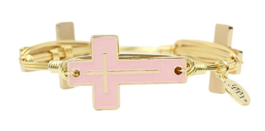 PINK GOLD CROSS